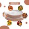 Trendables Disposable Dinnerware Decorative Plates Plastic Disposable Plates 8 Inch Dessert Plate & 10 Inch Wedding Party Plate Set